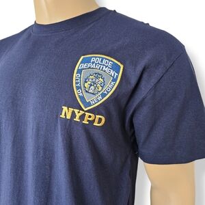 NYPD Logo Navy Blue Official Merchandise T-Shirt Size Large